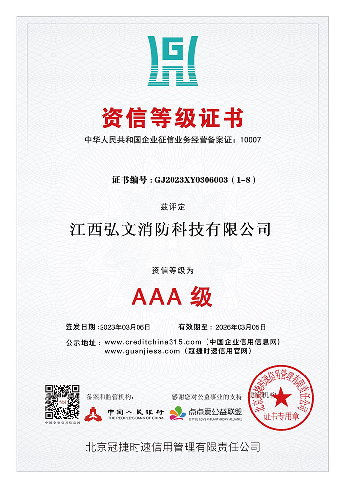 資信等級證書